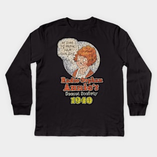 Radio Orphan Annie's Secret Society A Christmas Story Kids Long Sleeve T-Shirt